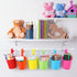 Fullhawl 6 Pcs Pencil Holder Crayon Organizer for Classroom Metal Iron Wall Crayon Organizer Hanging Art Storage