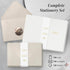 RUN2PRINT Pack 100 Luxury Thank You Cards with Envelopes & Gold Foil Stickers - Bulk of Elegant Blank Notes