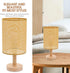 E27 8.07 5.51 5.51 Inch SEWACC Rustic Rattan Woven Light Cover, Desk Lamp Cover, Indoor Lampshade, Lamp Shade, Light