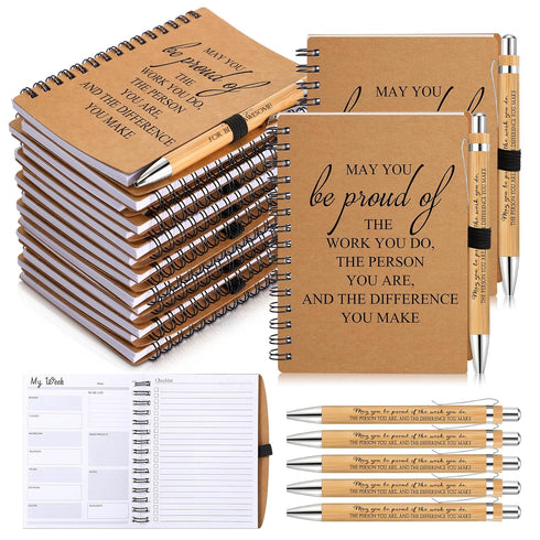 Tellingyou 20 Pcs Employee Appreciation Gifts, A6 To Do List Notepads, Motivational Pens, Positive Planner