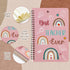 Teacher Sticky Note Set - A5 Notebooks, 2 Pack Spiral Notebooks, Black Gel Pens, Teacher Appreciation Gift with Box