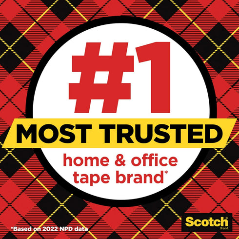 Scotch Super-Hold Tape, 6 Rolls, 50% More Adhesive, 3/4 x 800 Inches, Boxed (700S6)