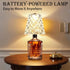 2 Pack 2000mAh, 3 Wine Bottle Lamp Crystal Clear, Rechargeable LED Acrylic Bottle Lampshade, Colors, Table Lamps, Desk