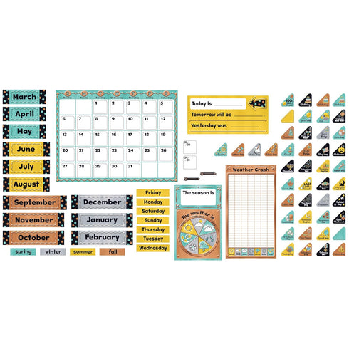 Trend I Love Metal Calendar Bulletin Board Set, Classroom Decor