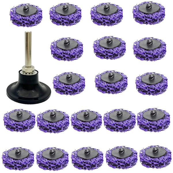 21 Pack 2 Strip Disc Wheel for Angle Grinder Abrasive Quick Change