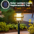 4 Pack 2.76 inch, 2.48 inch), 1.2V 600mAh Solar Light Replacement Top, Replace Solar Light Part for Lantern (Top Bottom