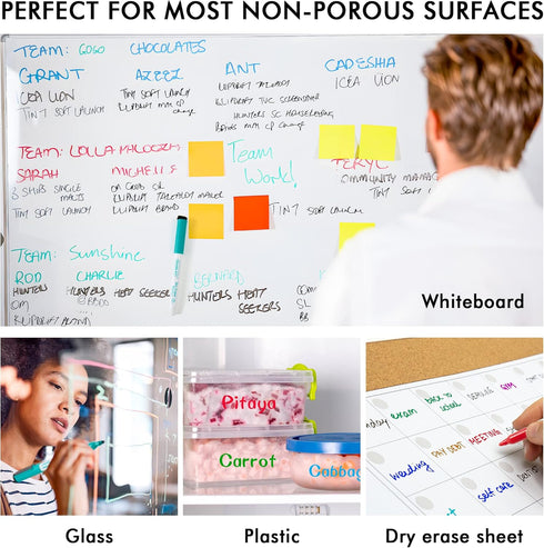 Dry Erase Markers, Shuttle Art 90 Bulk Pack, 15 Colors Magnetic Whiteboard Markers for School Office Home