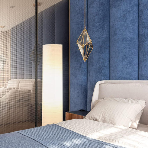 Uonlytech Nordic Style Floor Lamp Shade Paper Standing Light Cover for Living Room Bedroom Hotel Decoration Replacement