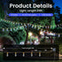 24Ft 20 Bulbs,Solar 8 Solar Outdoor String Lights Vintage Hemp Rope Solar Lights with Shatterproof Powered Patio String