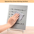 Magnetic Bulletin Board with Stand – Small Dry Erase Memo Board – Tabletop Metal Easel for Magnet Display