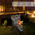 Elephant Decor Garden Statues - Lucky Miniature Solar Sculpture for Patio and Home Yard