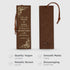 Christian Art Gifts Premium Vegan Faux Leather Scripture Bookmark, Proverbs 31:26 Inspirational Bible Verse