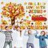 gisgfim Fall Bulletin Board Decorations, Fall in Love with Jesus Paper Cutouts, Christian Autumn Classroom Decor