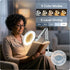 PURAMADOR 10X 5 2 Magnifying Lamp - Desk Magnifying Glass with Light, Lighted Magnifying Glass with Stand, White