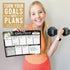 Floral Magnetic Weekly Calendar for Fridge, Dry Erase Board, Magnetic Planner, Schedule Board for Fridge