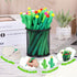 Handepo 100 Pieces Cactus Pens, Cactus Shaped Rollerball Pens, Cute Writing Pens for School Home Office Supplies