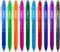 ParKoo Retractable Erasable Gel Pens, Clicker, Fine Point 0.7mm, Assorted Color Inks, 10-Pack