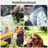 1/2" ID x 25 Ft High Pressure Clear Flexible PVC Tube, Heavy Duty Braided Plastic Vinyl Tubing for Industrial Use