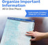 Find It File Folder Notepad - Pack of 12, 9.5 x 12.5 Inch Notebook Organizer for Filing and Document Organization -