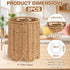 Glooglitter 2 E14 E26 E27 5.9 4.8 Pcs Rattan Lamp Shade Small Scalloped Lampshade with Adapter Ring Drum Lamp Shade x