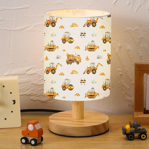 VIHOSE Car Kids Table Lamp for Bedroom Kids Bedside Lamp with Linen
