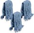 KLEEN HANDLER Heavy Duty Commercial Mop Replacement - Wet Industrial Blue Cotton Looped End String Head Refill (Pack of
