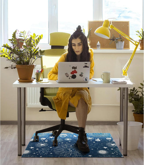 Wruzbxcn 48"X 60" Office Chair Mat for Hardwood Floor Office Rugs for Gaming Rolling Chairs Computer Desk Chair