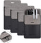 Cacturism Pocket Protector, 4 Pack Premium PU Leather Men Women Pen Holder Pouch Organizer for Shirts, Lab Coats, Pants