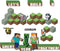 Eureka Minecraft Building A Great Year Classroom Bulletin Board Set, 33 Pieces for Teachers