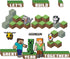 Eureka Minecraft Building A Great Year Classroom Bulletin Board Set, 33 Pieces for Teachers