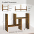 Tone/2 Pack) Jerry & Maggie Desktop Organizer Office Storage Rack Adjustable Wood Display Shelf Free Style Double H