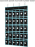 KEEPJOY Classroom Pocket Chart Organizer, Cell Phones & Calculator Holder with 30 Clear Pockets (2 Pack, Black)
