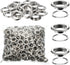 WILLBOND Grommet and Washer Kit, Finish Eyelet for Clothes, Fabric, Leather Tag Bag (500 Pieces, Silver, 1/2 Inch)