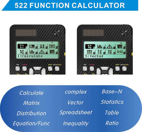 IPepul Scientific Calculators, 991EX Type-C Rechargeable, 552 Functions Math Calculator with Notepad