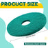 2 12" Commercial Teenyyou Pcs Green Scrubbing Pads Cleaning Orbiter Pads-Maintenance Non Woven for Floor Buffer Machine