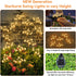 4 Pack JJGoo Solar Garden Lights, New Upgraded Solar Swaying Starburst Light, Waterproof Fireworks Outdoor Lights, Yard