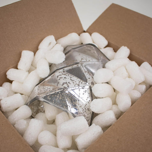 MagicWater Supply Anti Static Bio Tube Packing Peanuts, 0.25 Cu Ft, Compostable Biodegradable Void Filler