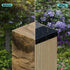 6X6 Post Caps for 5.5inx5.5in Wood Fence Post, Durable PP Plastic Cover with Mounting Screws, 4 Pcs, Black