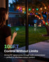 BN-LINK 100FT 6 6ft 1875W/15A,Christmas Outdoor Power Stake Timer, Wireless Remote Control, Dusk to Dawn Sensor