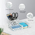 EasyPAG Desk Organizer with 3 Compartment for Pencil, Sticky Note Holder, and Office Accessories, White