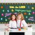 BeYumi Christian Bulletin Board - 88Pcs Back to School Decor with Jesus Cross Cutouts, Faith Border Trim