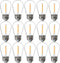 FLSNT 15 Pack Outdoor LED Replacement Bulbs for String Light, S14 LED Hanging Light Bulbs E26 Base 2200K Warm White