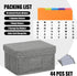 Qozary 4x6 1000+ Index Card Holder - Index Card Box With Dividers, Index Card Organizer Case, Foldable Flash Card