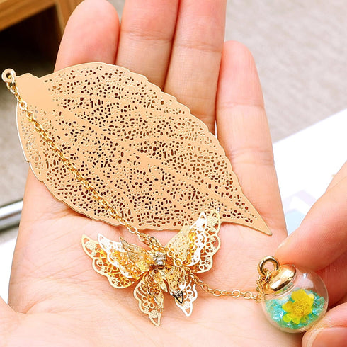 Toirxarn Metal Leaf Bookmark - Unique Gift for Women, Ideal for Birthday, Teacher Appreciation, Mother's Day