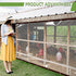 6x10-Heavy Grommets,Outdoor Clear Tarp Waterproof Duty Plastic Tarps,Vinyl Transparent Tarpaulin with Small&Large Tarp