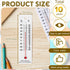 Maitys 10 Pcs Science Thermometers Mercury Free Student School Supplies Boiling Point Thermometers for Classroom