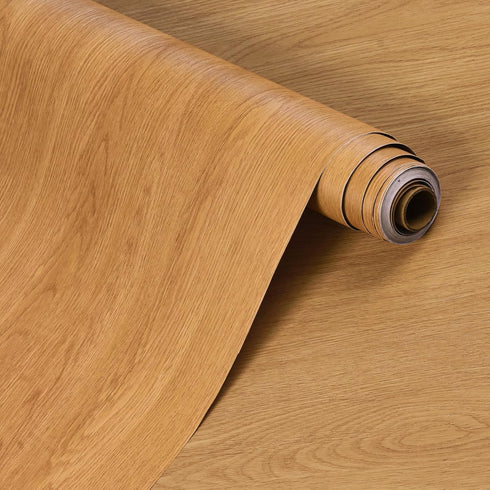 Walnut Wood Contact Paper 15.7"x196" Light Brown Walnut Wood Peel and Stick