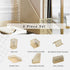 Gold Desk Accessories for Women Office, 6 Piece Gold Desk Set, Office Supplies Gold Organizer - Office Organization Set