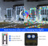2 Pack 100 33ft JMEXSUSS Solar Christmas Lights Outdoor Waterproof, LED White and Multicolor Color Changing Solar Fairy