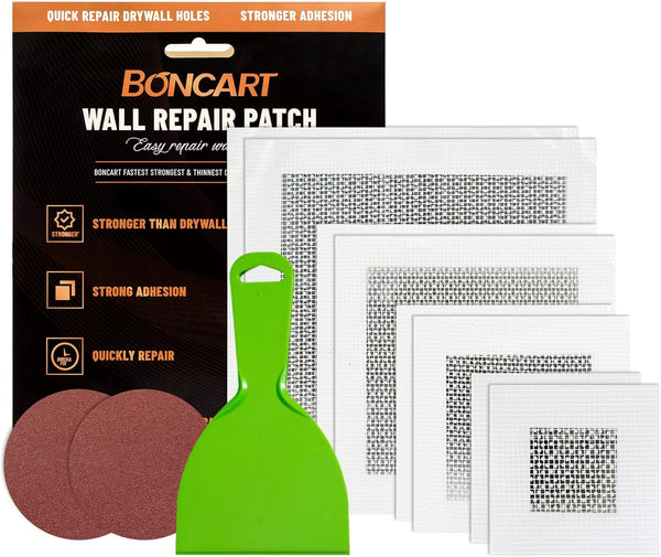 Drywall Repair Kit, Self Adhesive Patch for Quick Repair of Large Holes, 2/4/6/8inch